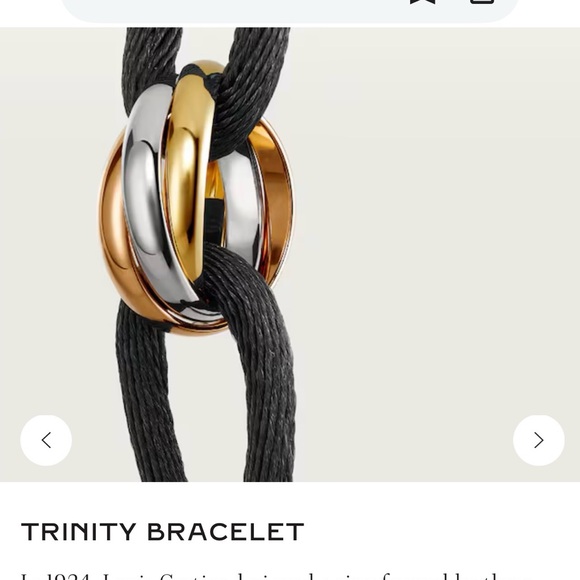 Cartier Trinity Bracelet with silk cords - Picture 5 of 16